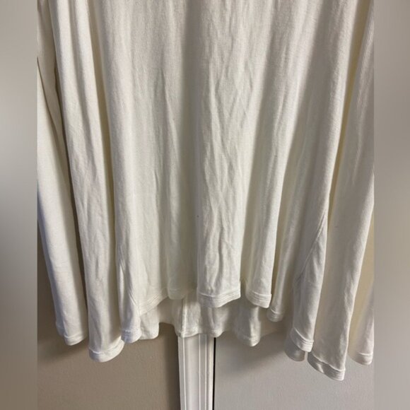 Free People Tunic Top Off White Boat Neck Long Line‎ Large - Picture 4 of 8